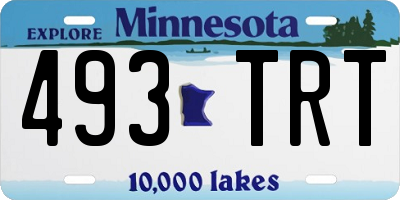 MN license plate 493TRT