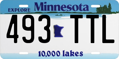 MN license plate 493TTL