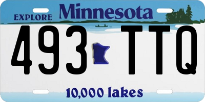 MN license plate 493TTQ