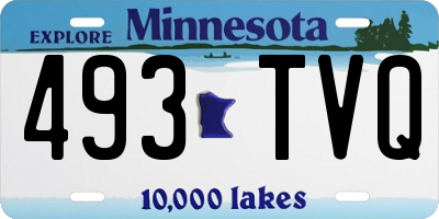 MN license plate 493TVQ