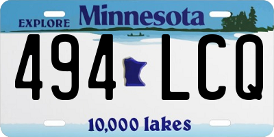 MN license plate 494LCQ