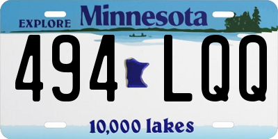 MN license plate 494LQQ