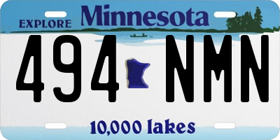 MN license plate 494NMN