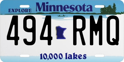 MN license plate 494RMQ