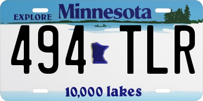 MN license plate 494TLR