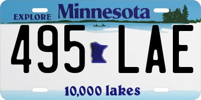 MN license plate 495LAE