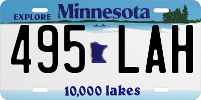 MN license plate 495LAH