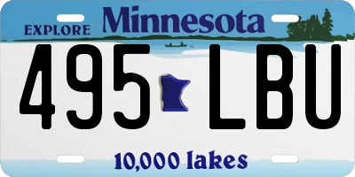 MN license plate 495LBU