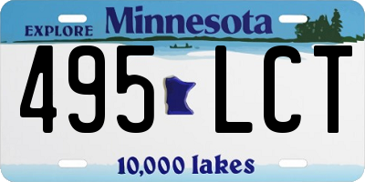 MN license plate 495LCT