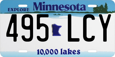 MN license plate 495LCY