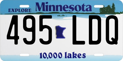 MN license plate 495LDQ
