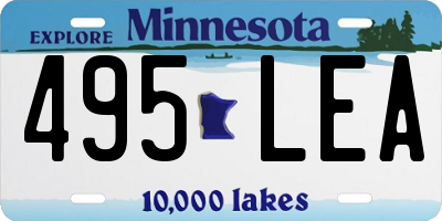 MN license plate 495LEA