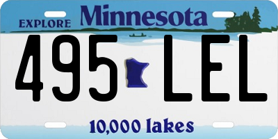 MN license plate 495LEL