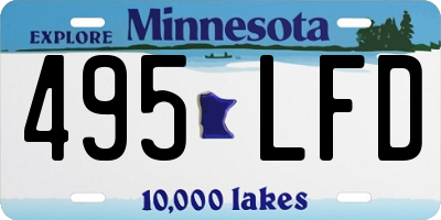 MN license plate 495LFD