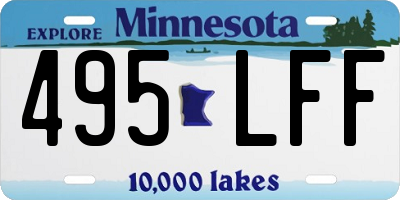 MN license plate 495LFF