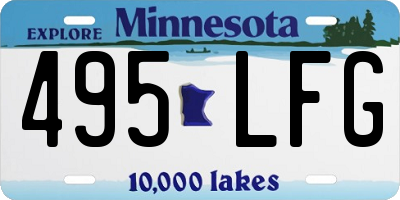 MN license plate 495LFG