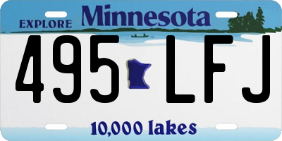 MN license plate 495LFJ