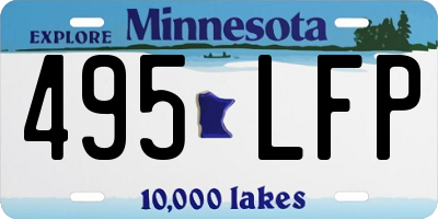MN license plate 495LFP