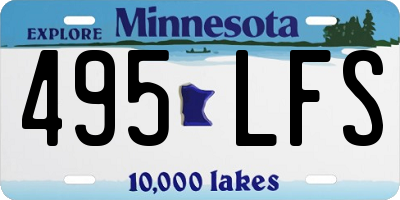 MN license plate 495LFS