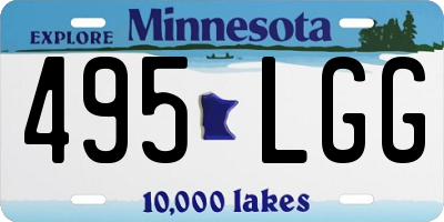 MN license plate 495LGG