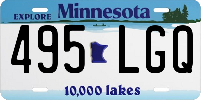 MN license plate 495LGQ