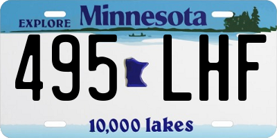 MN license plate 495LHF