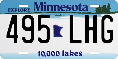 MN license plate 495LHG