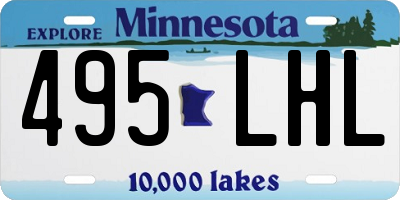 MN license plate 495LHL