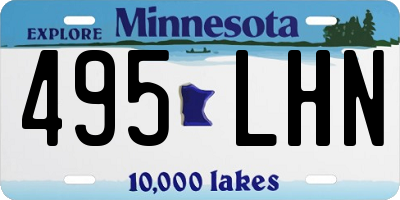 MN license plate 495LHN