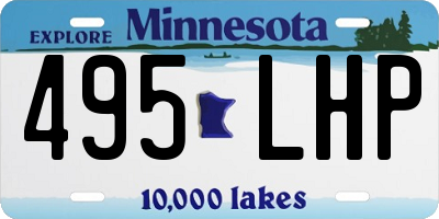 MN license plate 495LHP