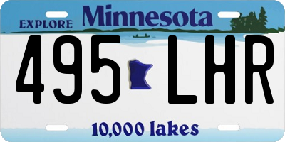 MN license plate 495LHR
