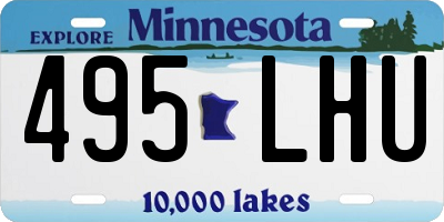 MN license plate 495LHU