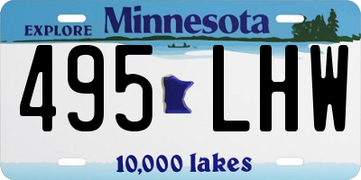 MN license plate 495LHW