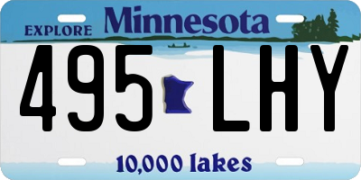 MN license plate 495LHY
