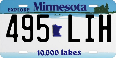 MN license plate 495LIH