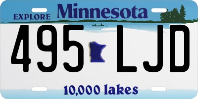 MN license plate 495LJD