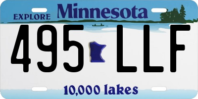 MN license plate 495LLF