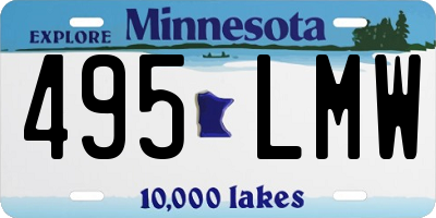 MN license plate 495LMW
