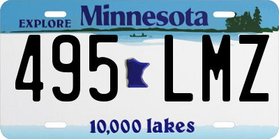 MN license plate 495LMZ