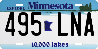 MN license plate 495LNA