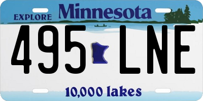 MN license plate 495LNE