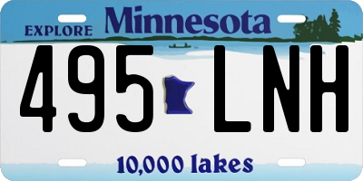 MN license plate 495LNH