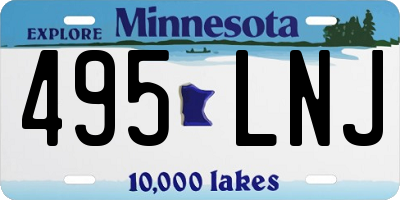 MN license plate 495LNJ