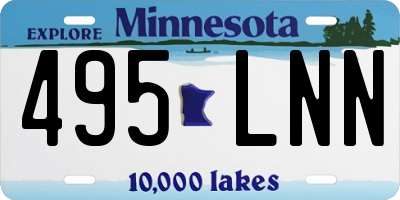 MN license plate 495LNN