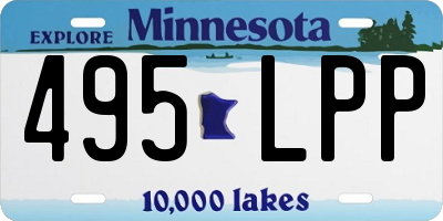 MN license plate 495LPP