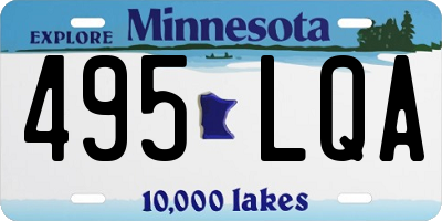 MN license plate 495LQA
