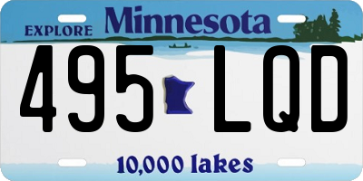 MN license plate 495LQD