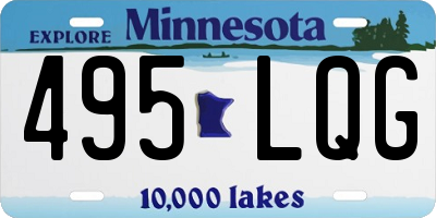MN license plate 495LQG