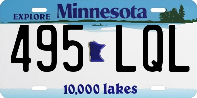 MN license plate 495LQL