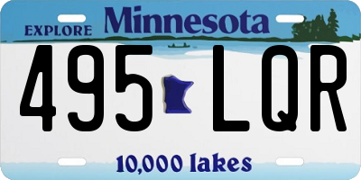 MN license plate 495LQR